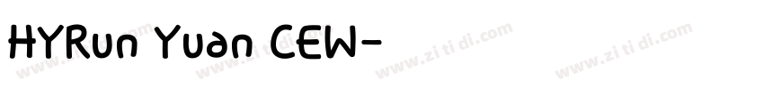 HYRun Yuan CEW字体转换